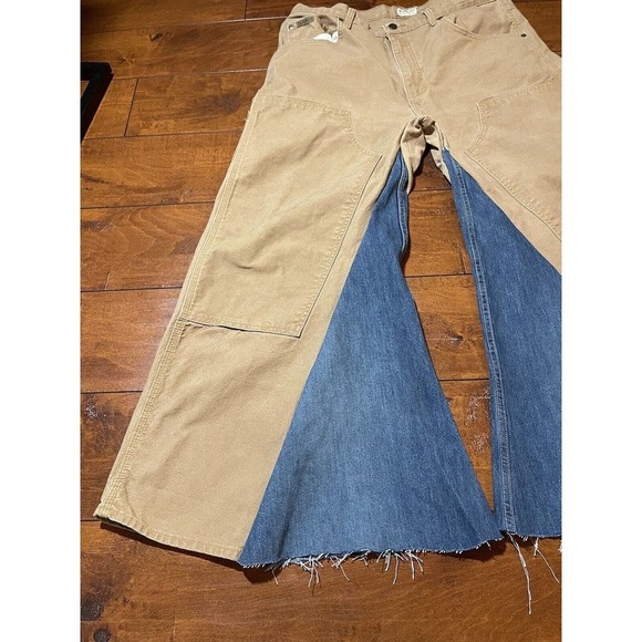 Kickwear Baggy y2k Handmade“JNCO STYLE mammoth Style” 20 Inch Leg 36x30 - Picture 7 of 13